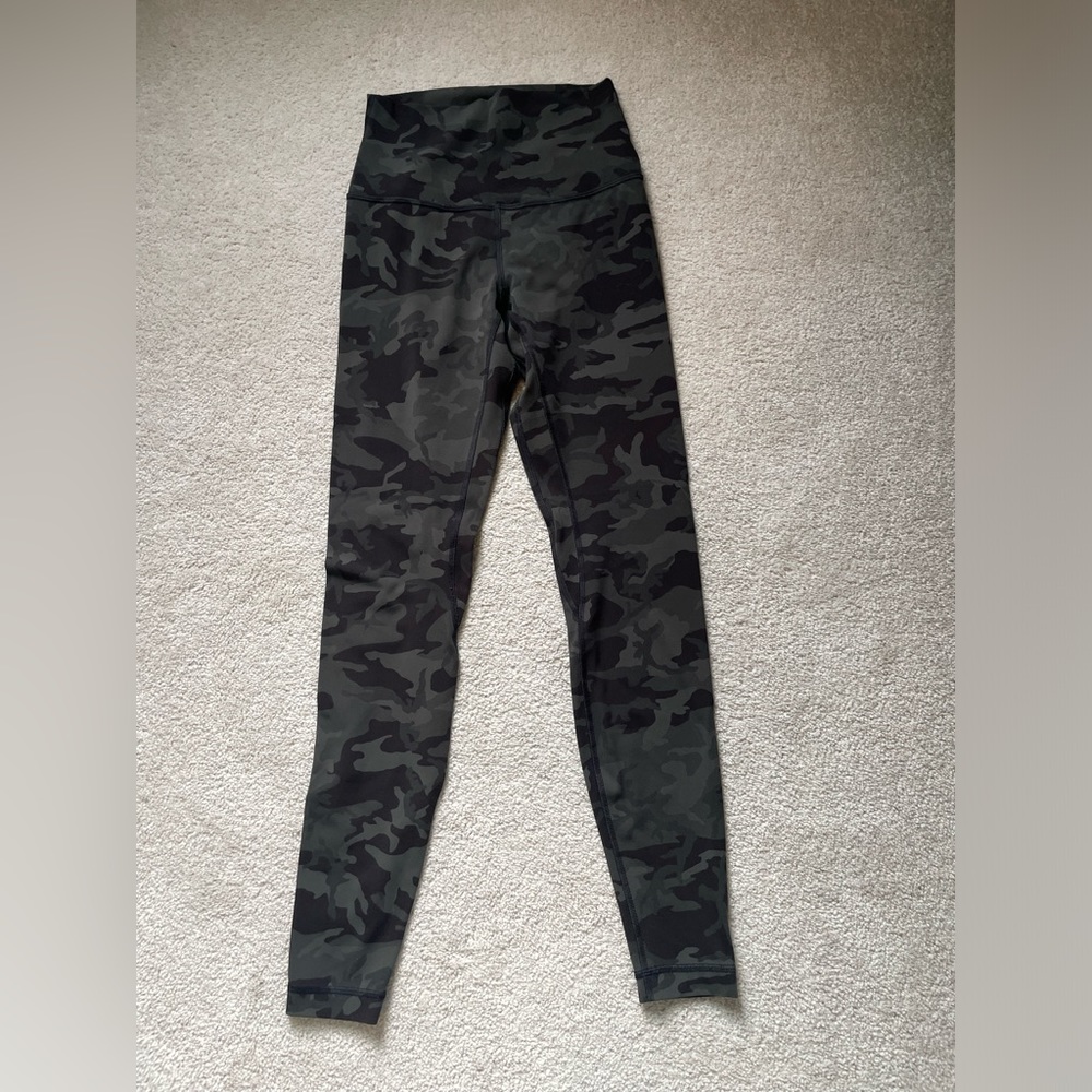 Lululemon green camo align leggings